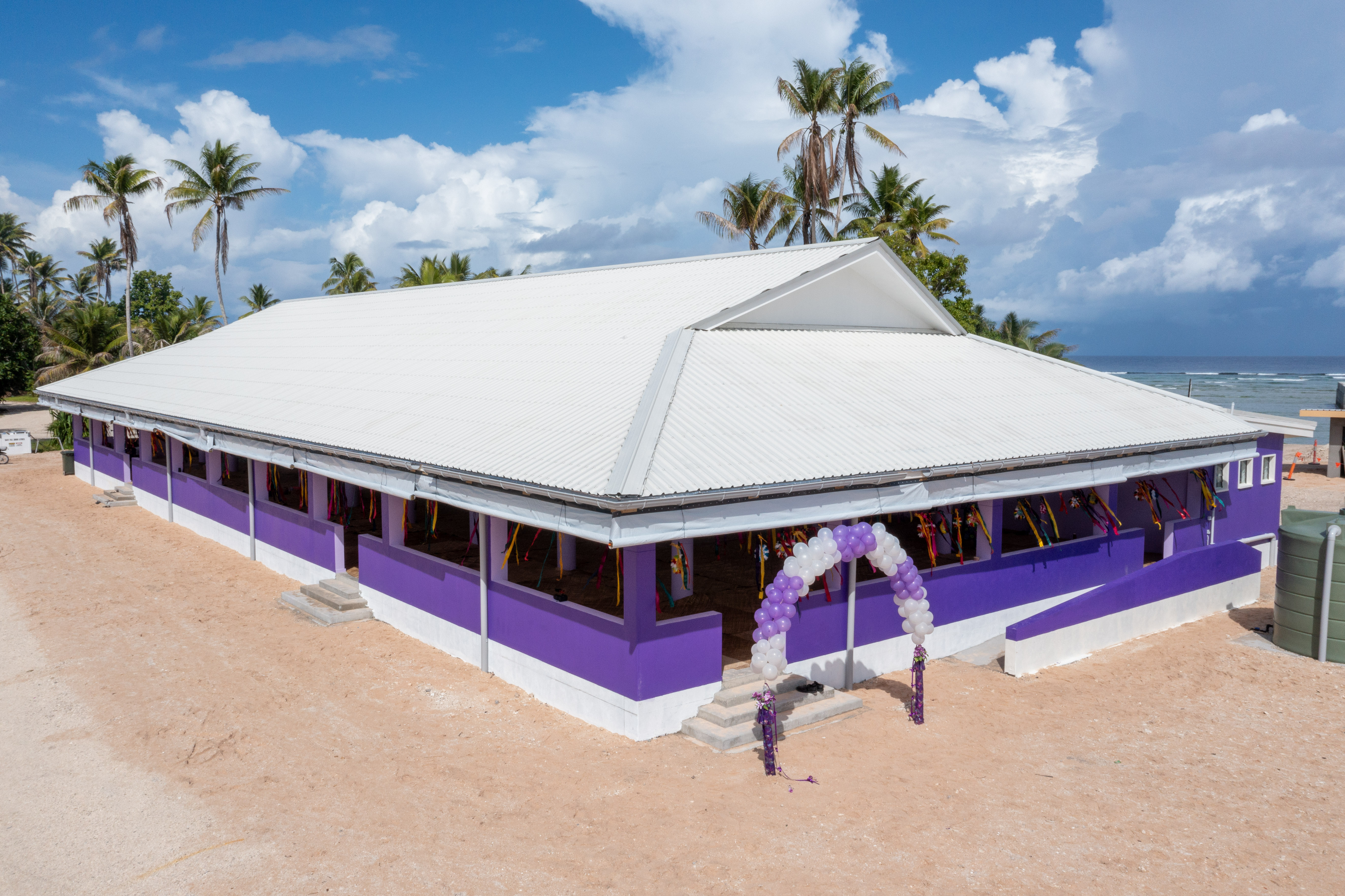 New cargo shed and passenger terminal at Nui harbour improve transport options for Tuvalu's island communities