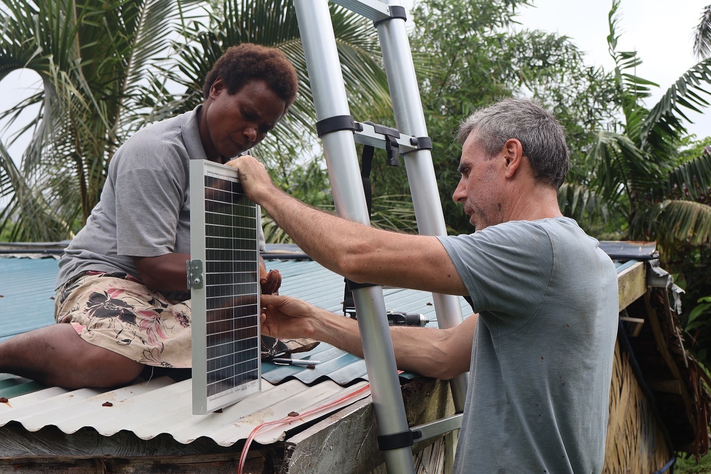 The project provides solar units to households at an affordable, monthly rent-to-own basis