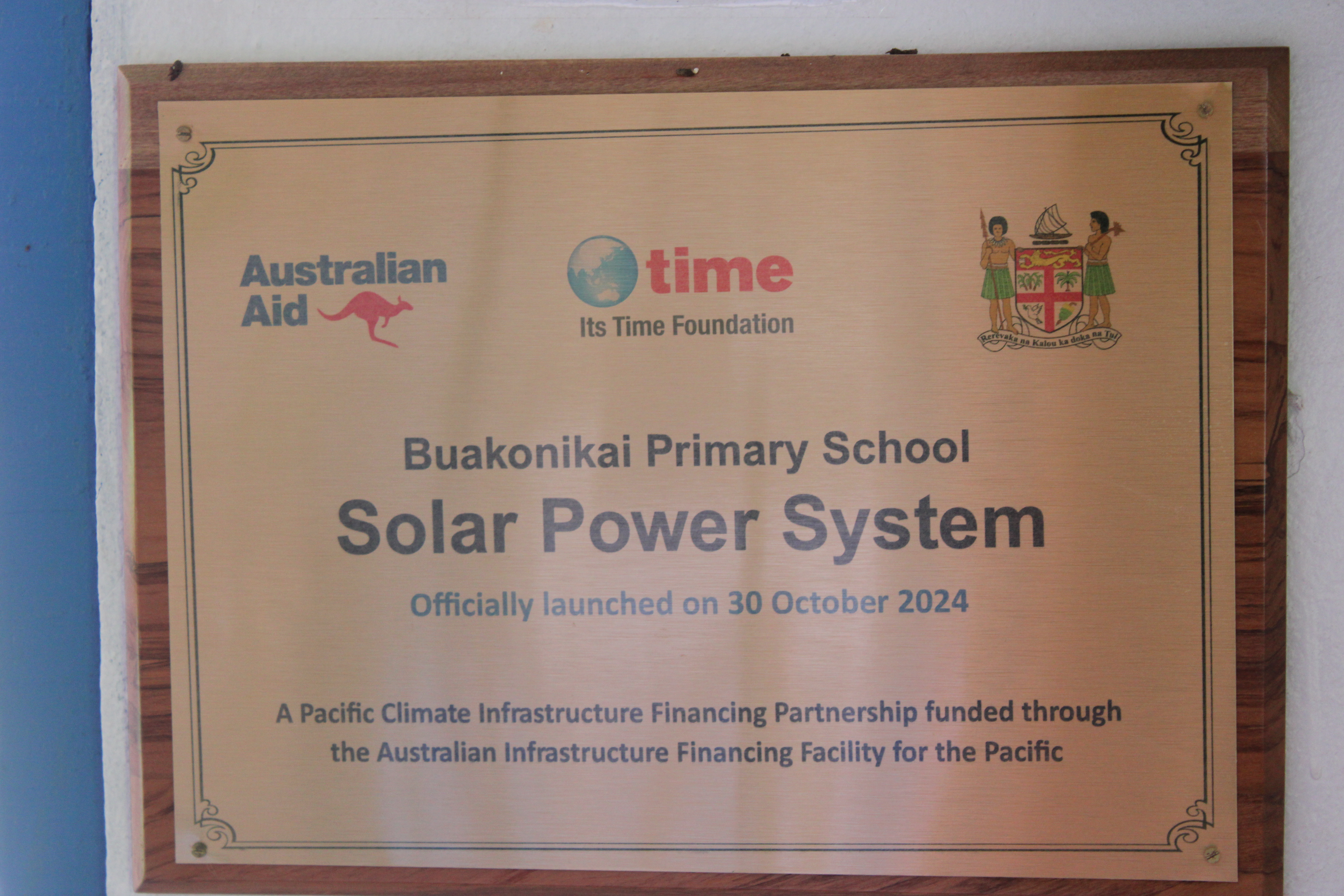 This initiative has been made possible thanks to the PCIFP, through the AIFFP, via an Off-Grid Renewable Energy Partnership with Its Time Foundation