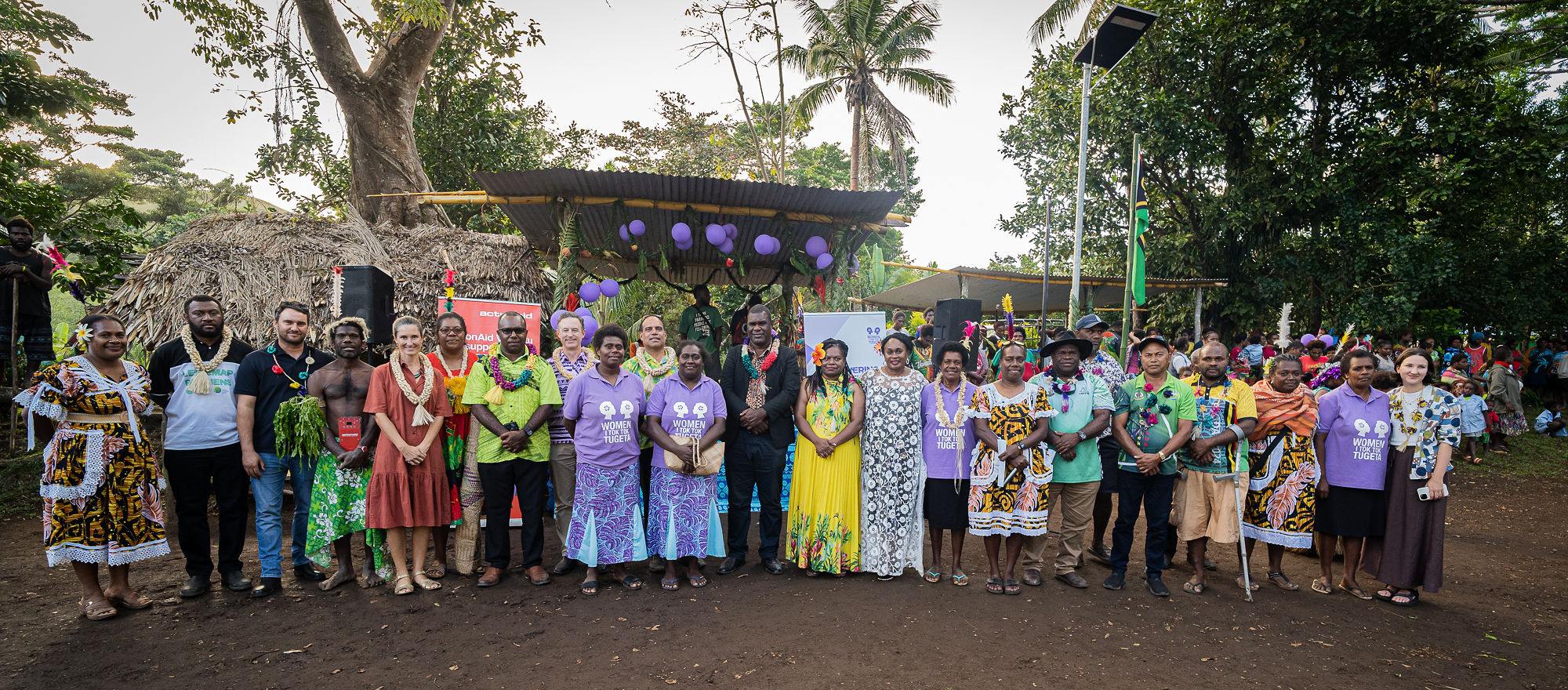 A special celebration event hosted by Chief Nafima at Lawital’s Nakamal marked the end of the partnership project