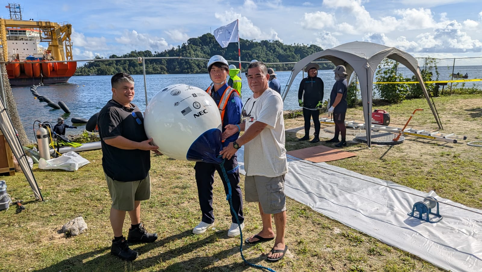 Kosrae is the final landing site for the East Micronesia Cable