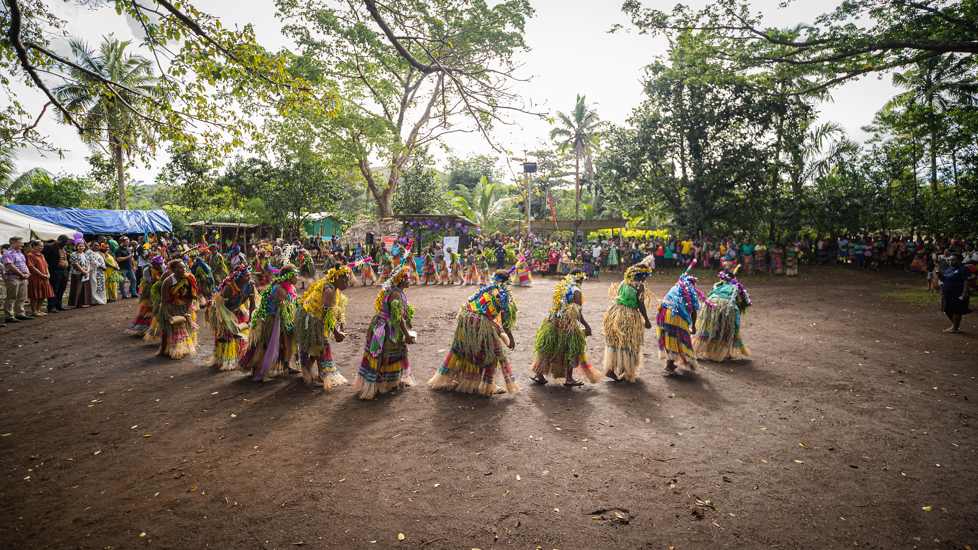 The celebration featured a cultural performance by the Dhamuw Koedal Dance Group from the Torres Strait Islands in Australia