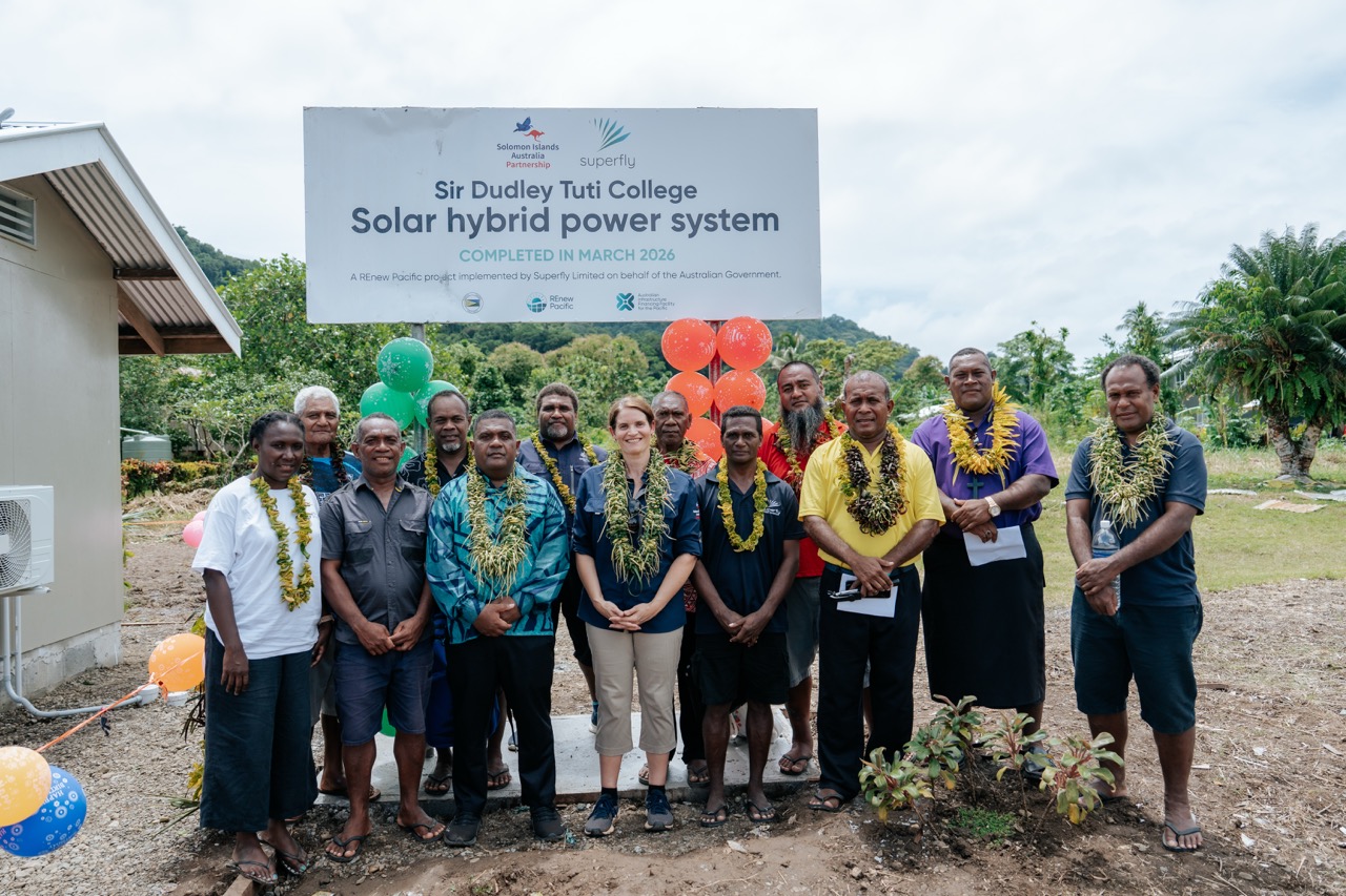 Sir Dudley Tuti College is one of three sites benefitting from the REnew Pacific project, which will support more than 81,000 people across Isabel, Western and Malaita provinces
