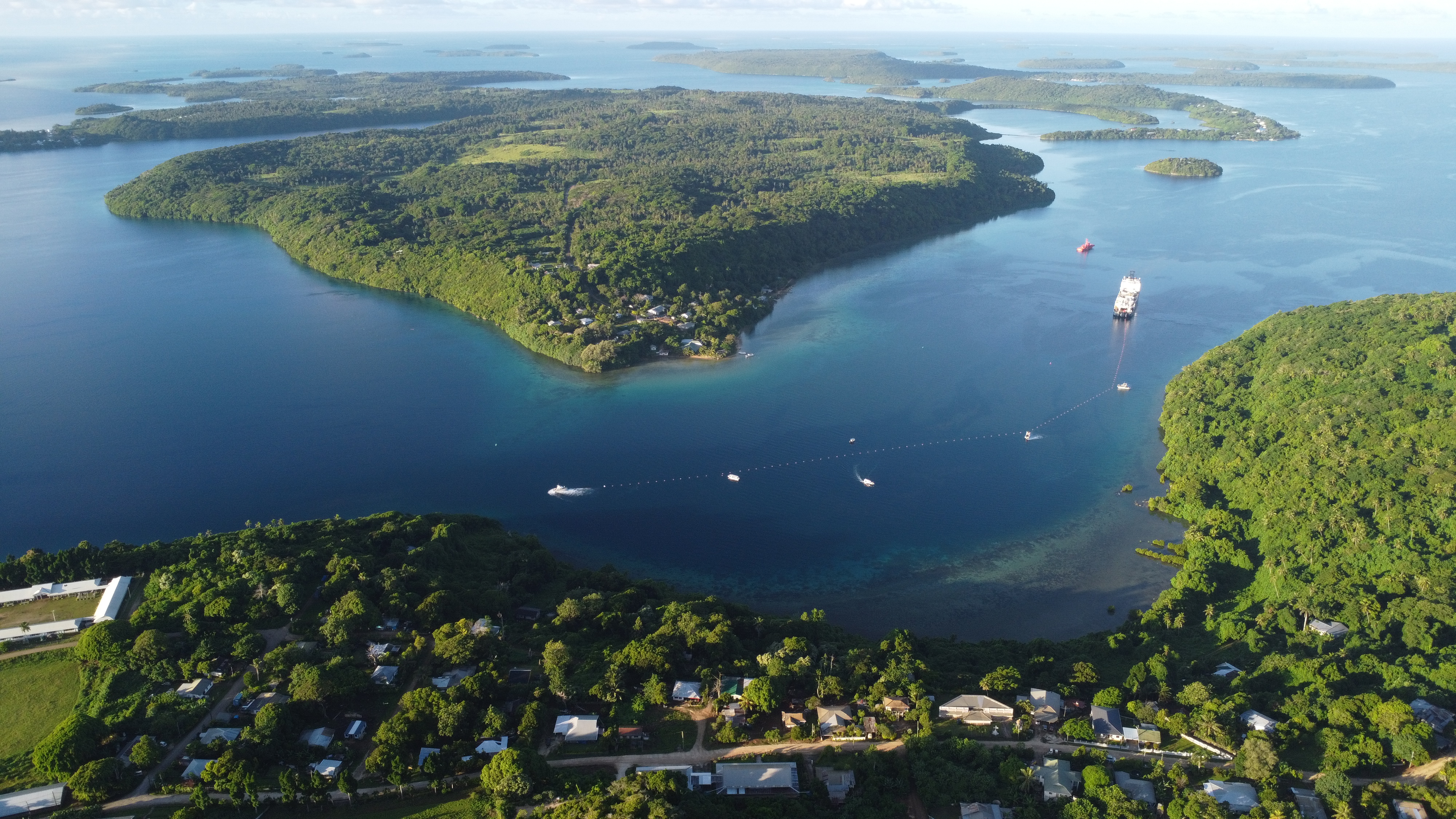 The new international undersea telecommunications cable landed in Tonga in March 2026.