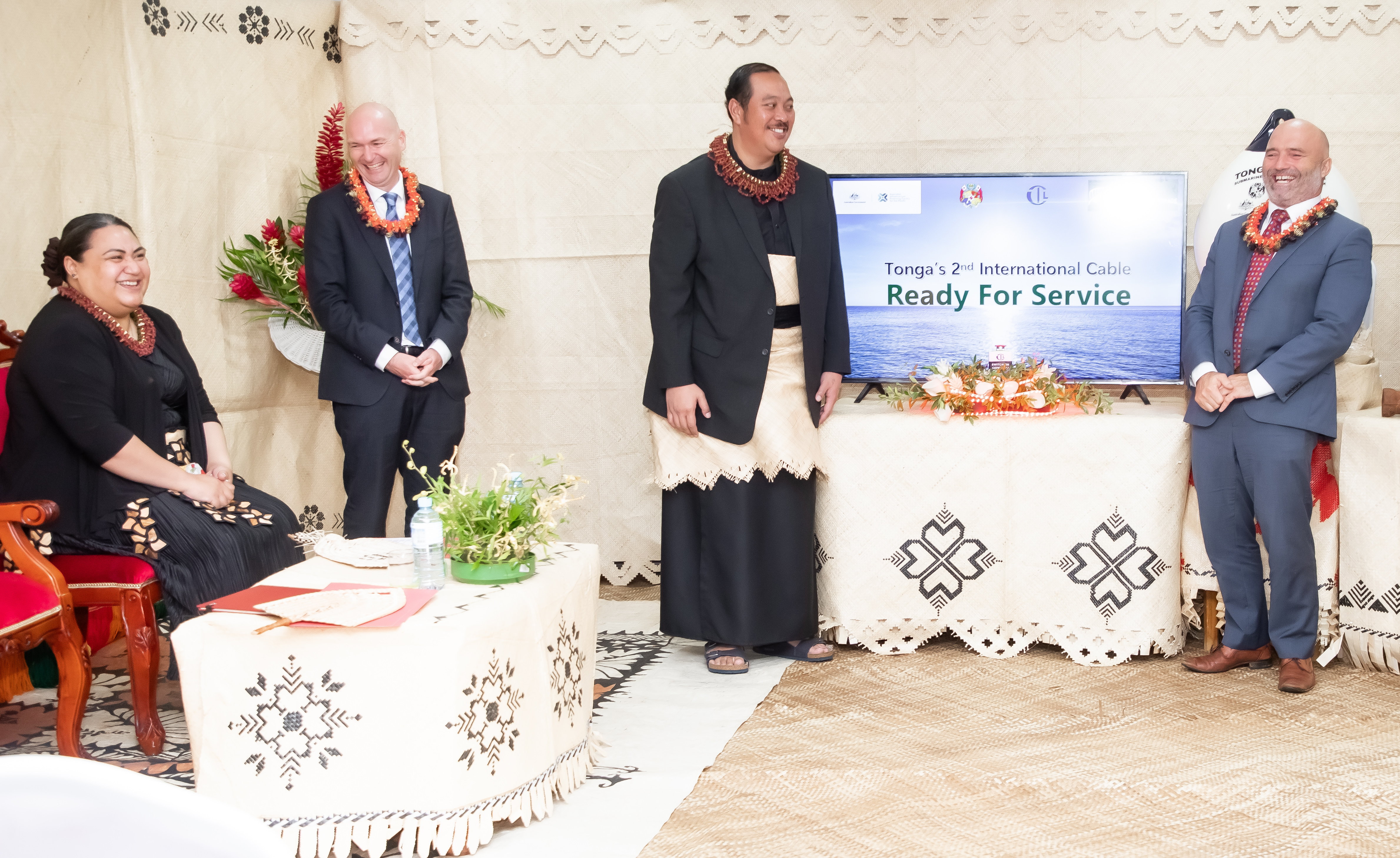 Tonga’s second international cable officially launched